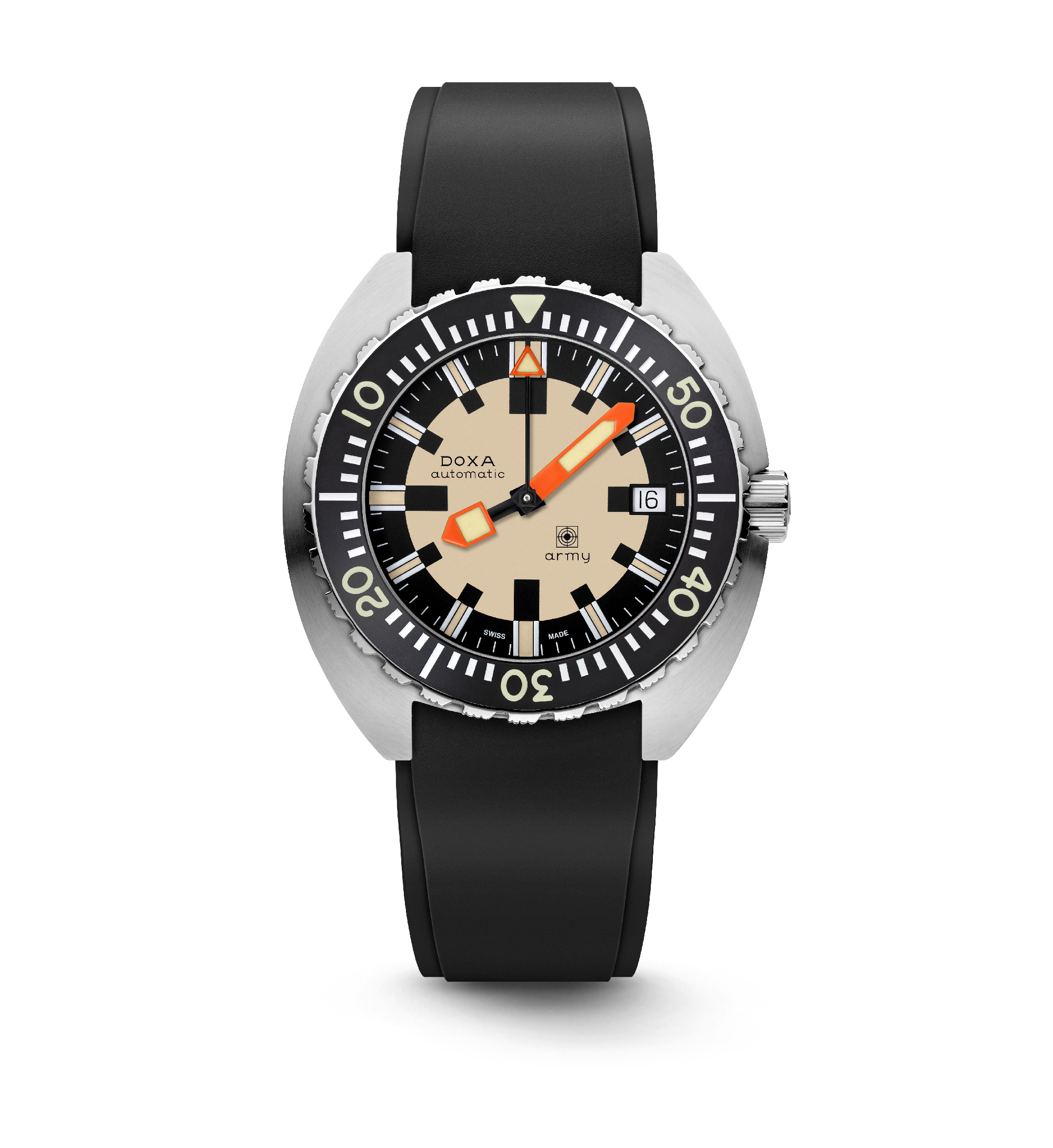 DOXA Army, stainless steel bezel