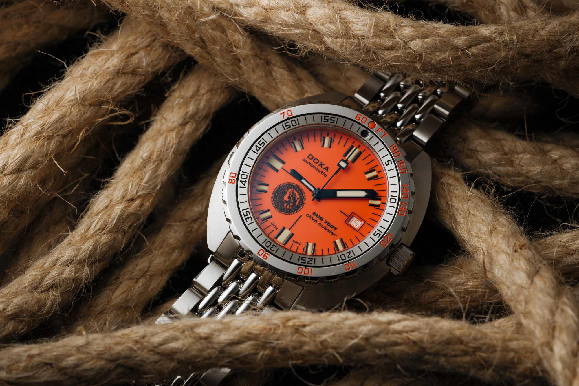 Charting new depths with the DOXA SUB 750T Clive Cussler